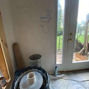 The most serene pottery studio!