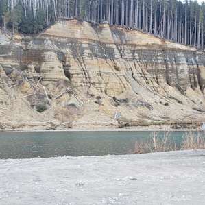 The river is just a short walk from camp.