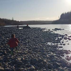 Sunset on the river