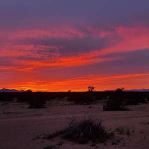 Sunset from the campsite