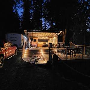 Deluxe Covered RV/Camping Deck