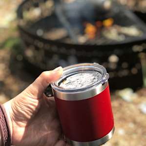 Fire Ring, Trashcan, table and benches were provided by the owners,