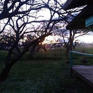 The sunset was just awesome to enjoy off the side patio with the small fire-pit that had some wood for us!!!