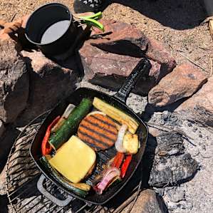 Vegan campfire dinner!