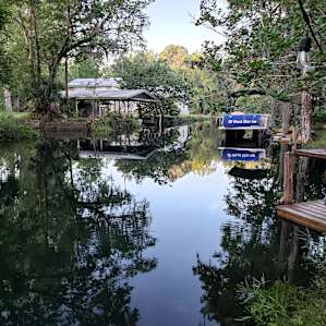 From the dock.