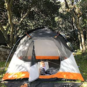 Our shaded and private campsite