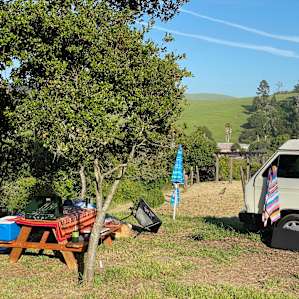 Cute set-up at the site next to us