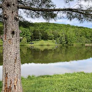 across that lake....is the spot.