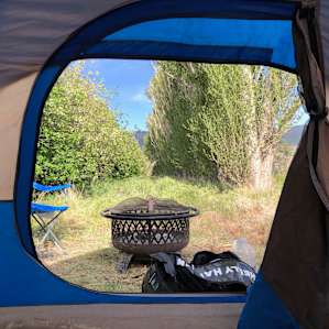 View from our tent - night 2