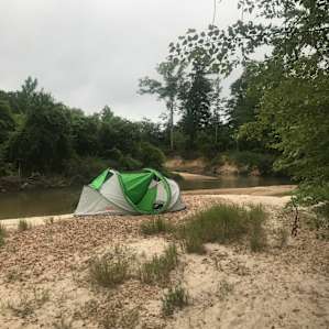 Camp Topisaw Creekside Sandbar