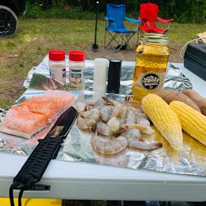 Amazing campfire dinner
