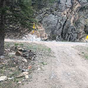 Site from RV space to highway.