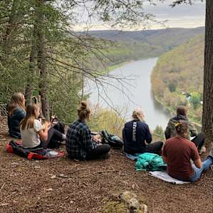 Allegheny National Forest Overlook on Kennerdell Trail.