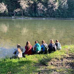 We hiked down to the river after driving into the Fire Tower parking at Cook Forest.