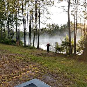Morning pictures of the foggy sunrise
