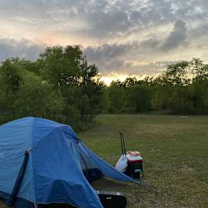 Gorgeous sunset over our camp!