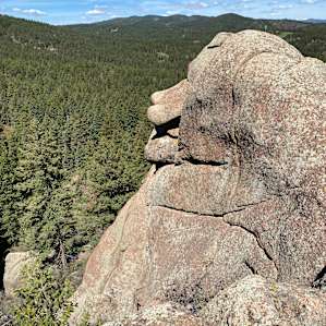 Boulders at the top