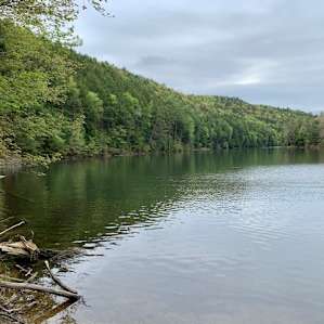 Beautiful lake just a short walk from campsite