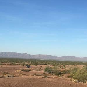 Alone in the desert, until...