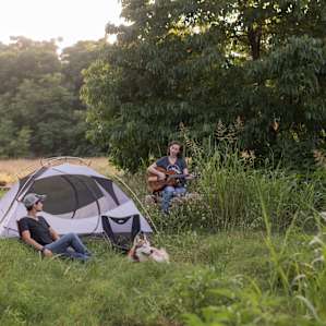 A perfect shady secluded campsite!