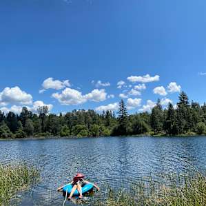 Relaxing on Finnon Lake