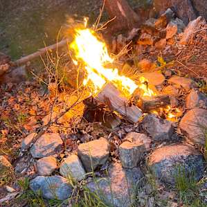 Roaring fire