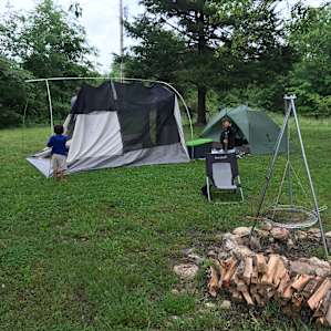 Campsite #3 in the Ozark Foothills
