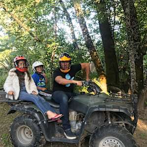 If you are lucky, you might have a go on the ATV - under supervision of course.