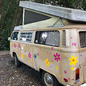 Enjoy a hip 79 VW Westy Campmobile