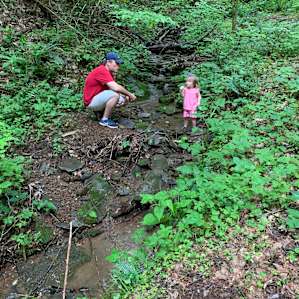 Playing in the creek