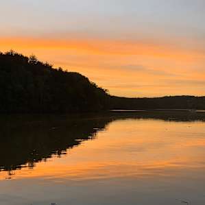 Beautiful sunset from the dock