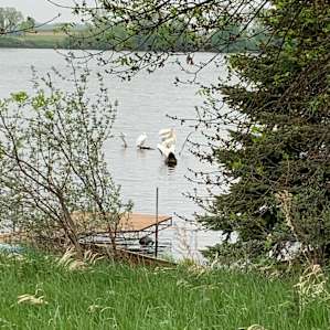 Full hookup RV site by the lake