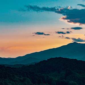 Sunset from the campsite