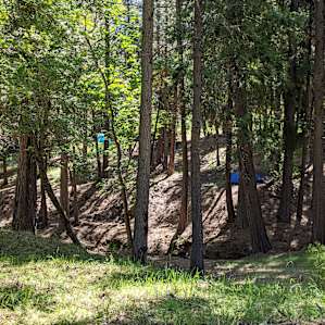 Far left, blue tent was the other campsite. Lots of privacy