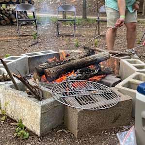 Our first fire