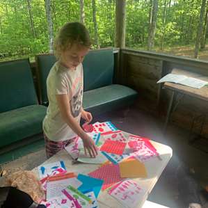 Art station in cabin
