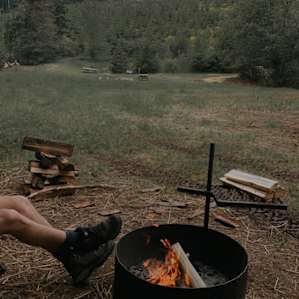 Campfire at our site