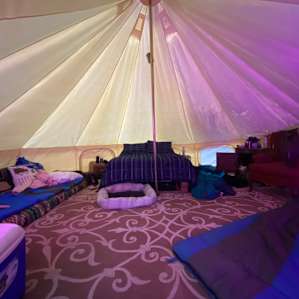 Yurt in the orchard