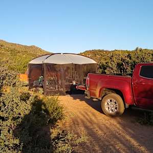 Setting up at Base Camp