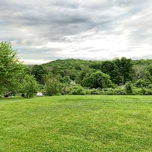 View of the lower campsite area.