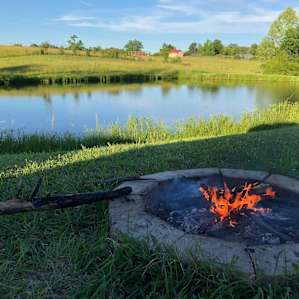 Campfire with a great view. This is truly Kentucky
