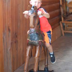 When my husband was working remotely I took our boys to the Cowboy Lounge (we packed games and crafts) where there were plenty of tables for activities!