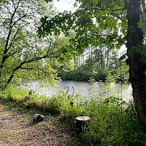 Crack open a cold one by the river