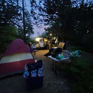 Our campsite for our couple of days.
