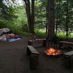 Perfect-sized campground. Loved the firepit!