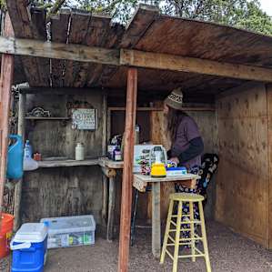 Loved the campsite kitchen!