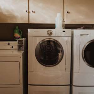 Washer and dryer.