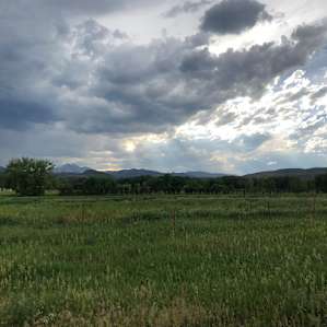 Beautiful mountain views from the camp