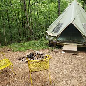 Bell Tent on Yurt Platform