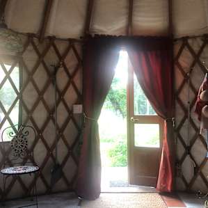 Yurt in the orchard